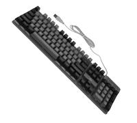 DIYEAH Tastiera Meccanica USB a 104 Tasti Retroilluminata Rgb Full Size per Gaming, Tasti Resistenti e Struttura in Metallo, per Videogiocatori e Uso Prolungato in Ambienti Desktop