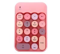 DIYEAH Tastiera Numerica P rosa 18 Tasti Indipendenti Wireless 2.4g in ABS, Compatibile e Pratica per Moduli Finanziari e Notebook Portatili