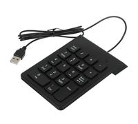 DIYEAH Tastierino Numerico USB a 19 Tasti per Laptop senza Tastierino | Layout Ergonomico Plug And Play, per Contabilità e Banche, Plastica Nera, Inserimento Dati Rapido