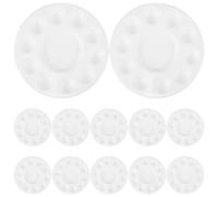 DIYEAH Tavolozza rotonda per mescolare i colori da 24 pezzi: vassoi di plastica per colori - tavolozza per acquerelli per l'organizzazione della gestione del colore e schizzi all'aperto
