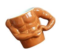 DIYEAH Tazza e Superficie Liscia in Ceramica Manico a Forma di Muscolo, Stile Semplice per Bere Succo o Caffè in Ufficio o'aperto