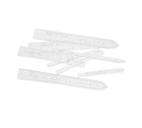 DIYEAH Template in Acrilico per Modelli di Cinturini in Pelle, 2 Set, Formato Rettangolare, per Progetti Artigianali e Cucito Professionale
