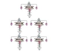 DIYEAH Tensionatore per Telaio in Acciaio Inox 5 Pezzi Tenditore Filo per Macchina per Maglieria e Tessitura Componenti Resistenti all’Usura per Controllo Preciso della Tensione