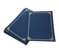 DIYEAH Titolari Di Certificati 10 Pezzi Porta Diploma Copertine Di Documenti Con Bordo In Lamina D'oro Certificati Cartoncino Per Certificato Carta Invito Premio Laurea Scuro
