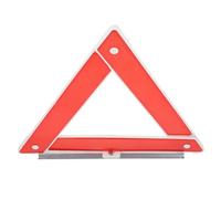 DIYEAH Triangolo di Emergenza per Auto e Camion, Segnaletica Stradale Rossa | Metallo e Plastica, Struttura Triangolare Pieghevole, per Veicoli e Soste Sul Ciglio, Pronto All'uso