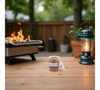 DIYEAH Trucioli di Legno di Ciliegio per Affumicare 125G Pellet per Barbecue a Gas e Affumicatori Accessori per Grigliate e Campeggio Accensione Rapida e Fumo Uniforme