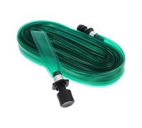 DIYEAH Tubo Irrigazione Giardino Piatto con Laterali per Distribuzione Uniforme Acqua Manichetta Soaker PVC con Guarnizione Interna Antileak Connettore per Prato e Coltivazioni