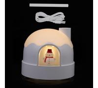 DIYEAH Umidificatore D’aria da Tavolo Luce Notturna Led, Silenzioso e Compatto, Ricarica USB Batteria Integrata, per Ambienti Domestici e Camere da Letto