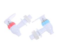 DIYEAH Valvola di Ricambio per Rubinetto Dispenser 2 Pezzi in Plastica, Compatibile Distributori d'Acqua e Secchi per Bevande, Colori Rosso e Blu