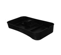 DIYEAH Vassoio di Evaporazione in Plastico Nero per Frigorifero e Congelatore, Resistente alla Deformazione, Facile Manutenzione Igienica, Accessorio per Raccolta Acqua