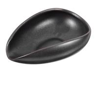 DIYEAH Vassoio Dosatore per Chicchi di Caffè in Ceramica Nero Resistente al Calore Design Unico, Facile da Pulire, per Cucina e Accanto alla Macchina del Caffè