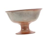 DIYEAH Vassoio in Ceramica con Piedistallo per Frutta Piatto Decorativo per Snack Ciotola Alta per Torte e Insalate Facile da Pulire per Feste e Uso Domestico