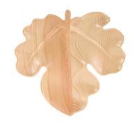 DIYEAH Vassoio in Legno Forma di Foglia Piccolo e Compatto per Frutta Snack e Dolci Resistente e Portatile per Uso Domestico e Decorazione Tavolo