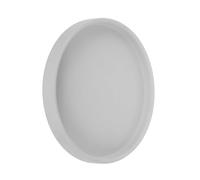 DIYEAH Vassoio per Fioriera in Ceramica Grigio Base Rinforzata Antigoccia per Piante e Cactus Piatto Tondo per Interni con Protezione da Versamenti e Supporto Stabile