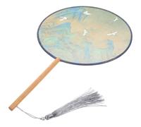 DIYEAH Ventaglio Cinese Tradizionale Decorativo in Stile Vintage, Ventilatore Portatile Delicato per Danza e Feste Estive, Oggetto da Collezione Artigianale per Donna, Piccolo Fan