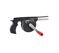 DIYEAH Ventilatore Barbecue Manuale a Maniglia per Campeggio Soffiatore Aria Compatto Fili Aiuto Accensione Fiamma per Grigliate Esterne