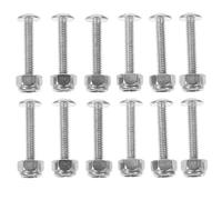 DIYEAH Viti di Fissaggio in Metallo per Calcio Balilla, Kit 12 Pezzi Dadi per Montaggio Stabile e Resistente, Ferramenta per Tavolo da Gioco Calcio Tavolo, Accessori per Biliardino