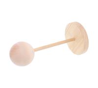 DIYEAH Wooden Mini Doll Wig Stand: Stable Wig Holder for Styling and Storage, Khaki for Home and Photography