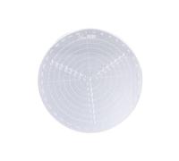 DIYEAH Woodworking Compass Center Finder Tool, Bussola Trasparente per Tornitura Legno, Misurazione Cerchi 20Cm per Artigianato e Bricolage