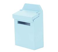 Diyeeni 1:12 Mini Casa delle Bambole Decorazione Villa Accessorio Cassetta Postale in Legno Colorato per Modello di Scena della Casa delle Bambole, Modello Giocattolo Artistico e Durevole, (BLUE)