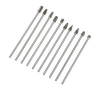 Diyeeni 10 Pezzi Set di Frese Rotative in Carburo, Gambo da 3 Mm, Testa | Lima rotativa per sbavatura, molatura, smussatura, fusione, saldatura, intaglio del legno, adatta per aviazione,