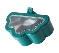 Diyeeni 6 Griglie Scatola per Spezie con Coperchio Trasparente, 6 Cucchiai | Contenitore per spezie multifunzionale con 6 scomparti, scatola per condimenti portatile salvaspazio per cucinare in e