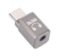 Diyeeni Adattatore per Cuffie da USB C a 3,5 Mm DAC HiFi a 32 Bit 384 KHz con Controllo e Volume in per IOS 16 Pro 16 Plus per S24 S23 Ultra (GRAY)