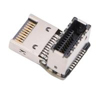 Diyeeni Adattatore Tipo E per Scheda Madre del Computer, USB 3.1 Compatto 10 Gbps USB 3.2 20 Gbps Tipo E Gomito a 90 Gradi, con Circuito Multistrato, per Trasferimento Fluido del Segnale E (PH76EE-A)