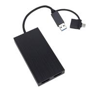 Diyeeni Adattatore USB 3.0 da USB C a Dual HD, Supporta Display Esteso 4K 2K con Cavo Ibrido per PC Laptop 3 4 Porte USB4