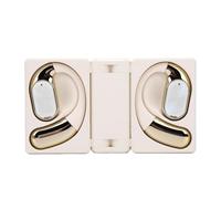 Diyeeni Auricolari Bluetooth Doppi Pieghevoli Cuffie Wireless con Gancio Auricolare Bluetooth 6.0 Design a Orecchio Aperto IPX5 Impermeabili Driver da 14,2 Mm Riproduzione 13 Ore con (WHITE)