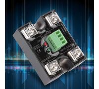 Diyeeni BERM Doppio Canale Relè a Stato Solido, Controllo Carico CA | SSR da 10 A con contatti in ottone, guscio ignifugo, indicatori LED rosso verde, per automazione industriale