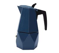 Diyeeni Caffettiera in Alluminio 200ml, Macchina da Caffè per Piano con | Caffettiera italiana blu per la produzione di birra cubana, casa, campeggio, macchina per caffè portatile su piano cottura