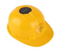 Diyeeni Casco di Sicurezza con Ventola Solare, Ventola Frontale di | Casco a celle solari traspirante con rivestimento interno a pomello regolabile, per cantieri estivi all\'aperto