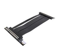 Diyeeni Cavo di Riser PCI-E 5.0, Cavo di Riser GPU Flessibile a velocità Flessibile Ad Alta velocità PCIE Gen 5.0 16X, per Altezza GPU Flessibile Ad Alta velocità, Schermato EMI, 90