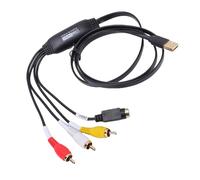 Diyeeni Convertitore da VHS A Digitale, Scheda di Acquisizione Video USB A 720P, Convertitore Audio/video Grabber Converti Videoregistratore VHS Analogico Mini DV in Digitale,