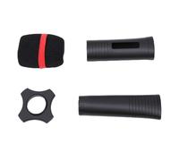 Diyeeni Custodia per Microfono con Impugnatura per Microfono Wireless in Silicone con Anello Antiscivolo e Parabrezza in Schiuma per la Protezione del Palco del Karaoke KTV Domestico (BLACK)