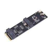 Diyeeni Doppio Adattatore PCIe M.2 per SSD 2230 NVMe e Modulo Bluetooth | Interfaccia NVMe Key-M, Supporta IntelAX210 AX200 9260AC, Plug-and-play, Routing del Segnale USB per Bluetooth, Compatibile
