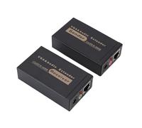 Diyeeni Extender VGA Trasmettitore e Ricevitore HD VGA da 100 M con Interfaccia DC3.5 RJ45 HDB15F per Computer Portatile DVR Intrattenimento Didattico (Spina europea)