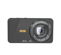 Diyeeni Fotocamera Digitale, Fotocamera da Vlogging 4K con Zoom Digitale Dual Lens 64MP 18X FHD con Filtri di Bellezza, Punto Compatto Portatile e Fotocamere di Tiro per Adolescenti per (BLACK)