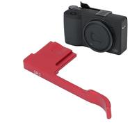 Diyeeni Grip per Pollice Compatibile con la Fotocamera GR III GR IIIX, la Fotocamera in Metallo Thumbs in Alto Accessori per le Telecamere a Mano, Facile da Installare (rosso)