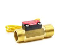 Diyeeni Interruttore a Flusso D'acqua in Rame, Sensore Reed con Filettatura | Interruttore reed con sensore di flusso d\'acqua magnetico, con uscita a contatto pulito da 0,5 A, per la protezione del
