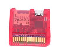 Diyeeni Lettore di Schede di Gioco DS per DSi 3DS con Microcontrollore Velocità 6MB/s Doppia Alimentazione Design Open Source per Software Personalizzato Homebrew (Rosso trasparente)