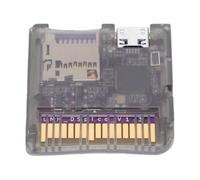 Diyeeni Lettore di Schede di Gioco DS per DSi 3DS con Microcontrollore Velocità 6MB/s Doppia Alimentazione Design Open Source per Software Personalizzato Homebrew (trasparente)