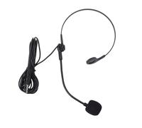 Diyeeni Microfono Cablato con Spina Audio da 3,5 Mm, Microfono con Cuffia Portatile, Cavo da 1,2 M, Asta Cablata Flessibile Regolabile per Insegnanti, Formatori, Presentazioni, Anziani