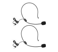 Diyeeni Microfono con Cuffia Mini Microfono Unidirezionale con Cavo Jack da 3,5 Mm da 1,05 M per la Registrazione Didattica di Performance Sul Palco