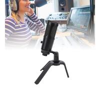 Diyeeni Microfono da Gioco, Microfono PC USB per Video Podcast, Microfono Condensatore con Muto Rapido, Supporto per Treppiede, Controllo del Guadagno Regolabile, per la Registrazione