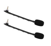 Diyeeni Microfono di Ricambio per Microfono, Compatibile con Astro TR, Cuffie da Gioco per Computer e PC, Microfono con Cancellazione del Rumore, Jack da 3,5 Mm, 2 pezzi. (BLACK)