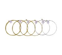 Diyeeni Pacchetto di Corde Resistenti Alla Ferita in Ottone per Chitarra Timbro Chiaro e Durata per la Pratica Quotidiana Set di 6 Corde per Musicisti Principianti (DAG-010)