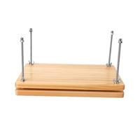 Diyeeni Pressa per Libri in Legno, Pressa Regolabile a Vite per (2 livelli) | Pressa per libri in legno di pino, con 4 viti angolari, per rilegatura di libri, restauro di oggetti antichi, produzione di