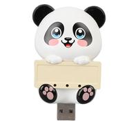 Diyeeni Purificatore d'aria a Ioni Negativi, USB Che Gira gli Addominali per Purificare Ione Negativo per Rimuovere l'odore per Rimuovere l'odore (PANDA)